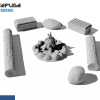 Resin 3D Printed Fantasy Sci-Fi Miniatures Wargaming Tabletop RPG Terrain Scenery D&D Dungeon